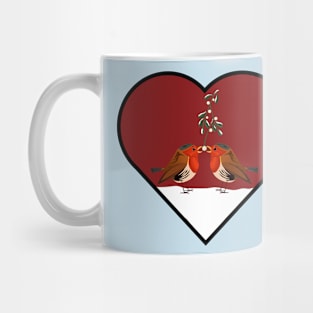 Winter Love Birds Mug